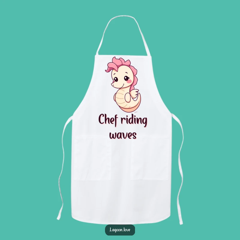 Funny Seahorse Apron: Bob Through Your Kitchen Adventures