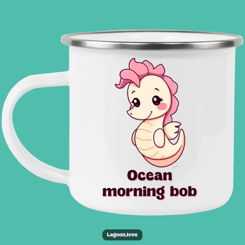 Funny Seahorse Camping Mug: Adventure with Aquatic Cheer