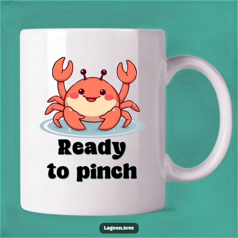 Funny Crab Mug: Wiggle Your Way to Happiness with Cartoon Mischief