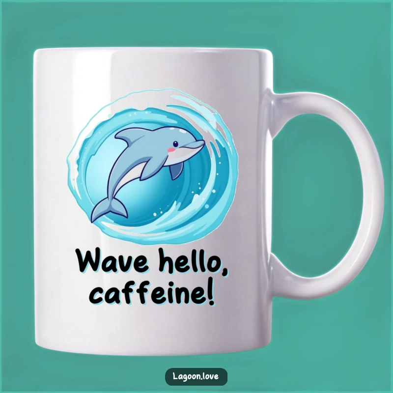 Funny Dolphin Mug: Playful Ocean Leaper, Perfect Gift for Marine Enthusiasts