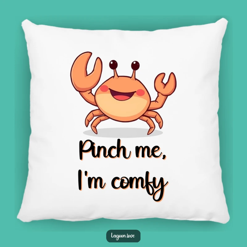 Funny Waving Crab Pillow - Comfy Hugs from the Sea