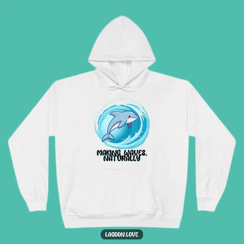 Funny Dolphin Hoodie: Cozy Ocean Jumper, Warm and Playful Gift Idea