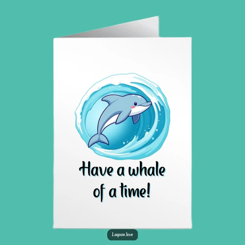 Free Printable Birthday Card: Dolphin Leap - Fun & Energetic Download!