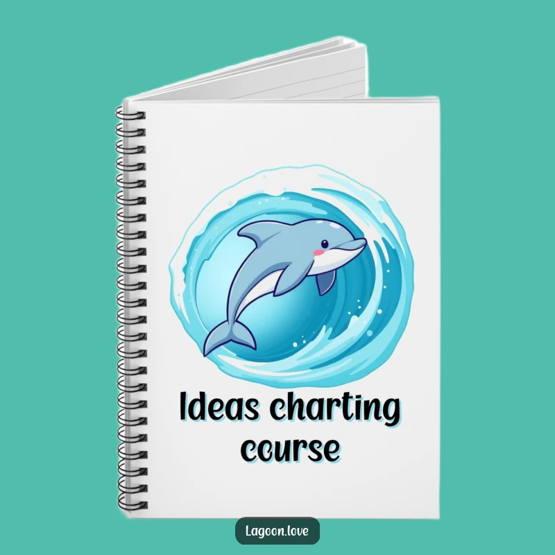 Funny Dolphin Notebook: Jot Down Ideas, Ocean Theme, Perfect Funny Gift