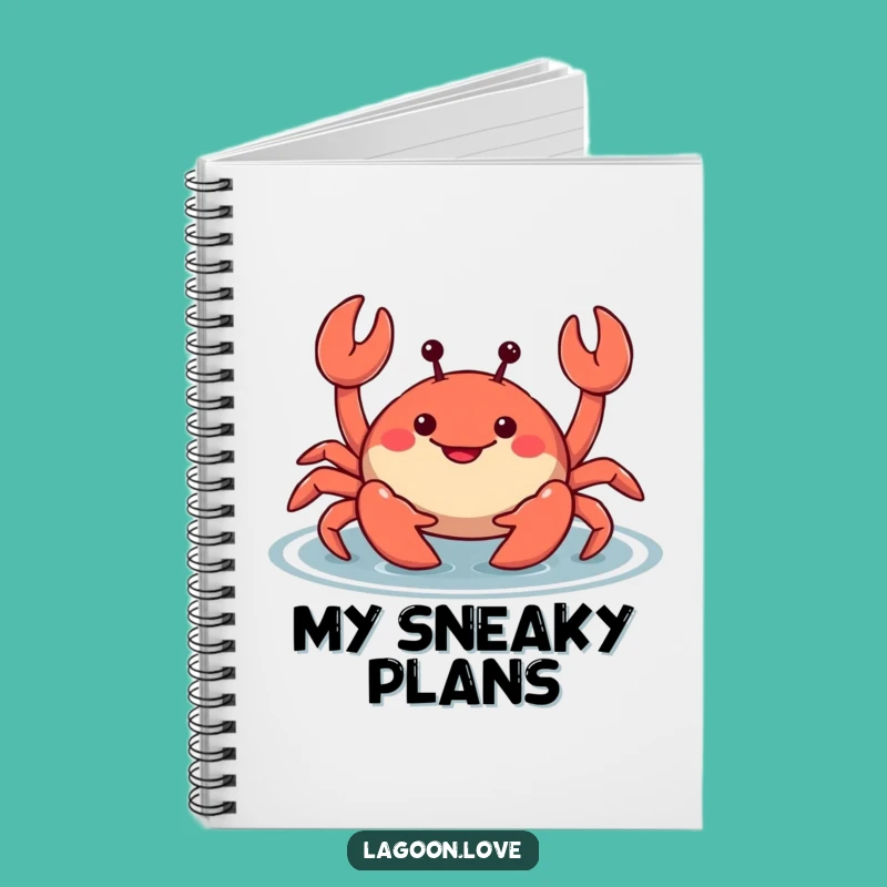 Funny Crab Notebook: Jot Down Ideas with a Pinch of Humor