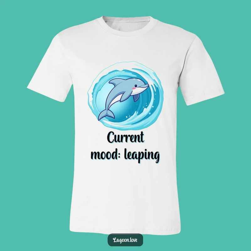 Funny Dolphin T-Shirt: Energetic Ocean Leaper Tee, Hilarious Gift for Beach Lovers
