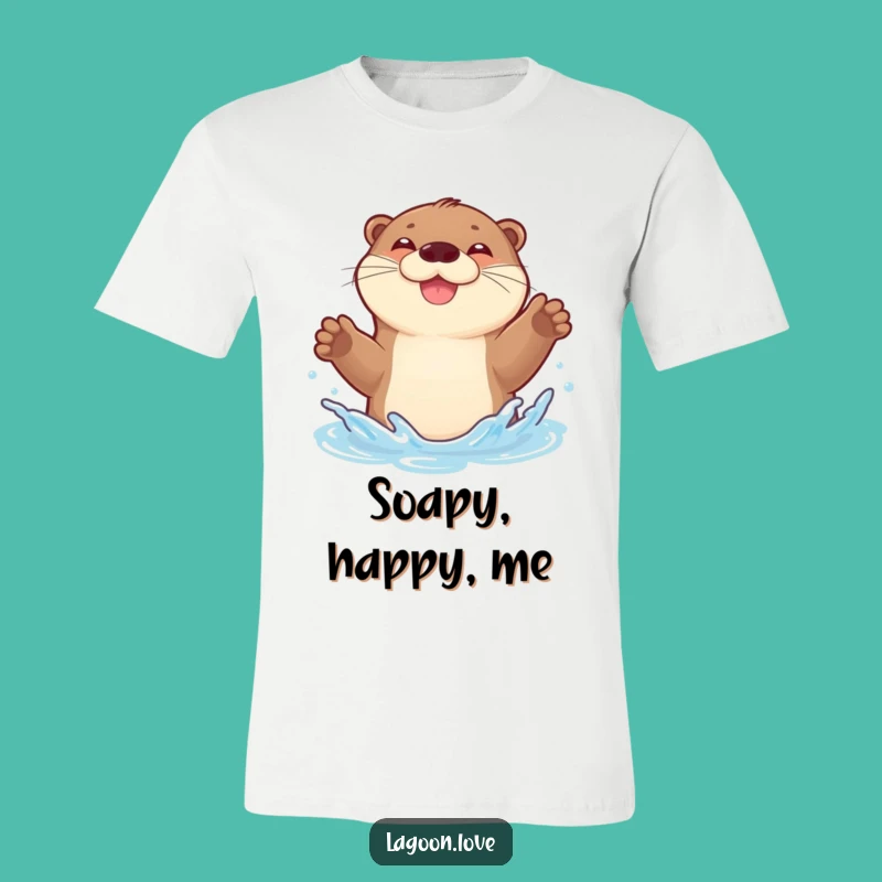 Funny Otter Splashing T-Shirt - Wear Your Joy and Playfulness