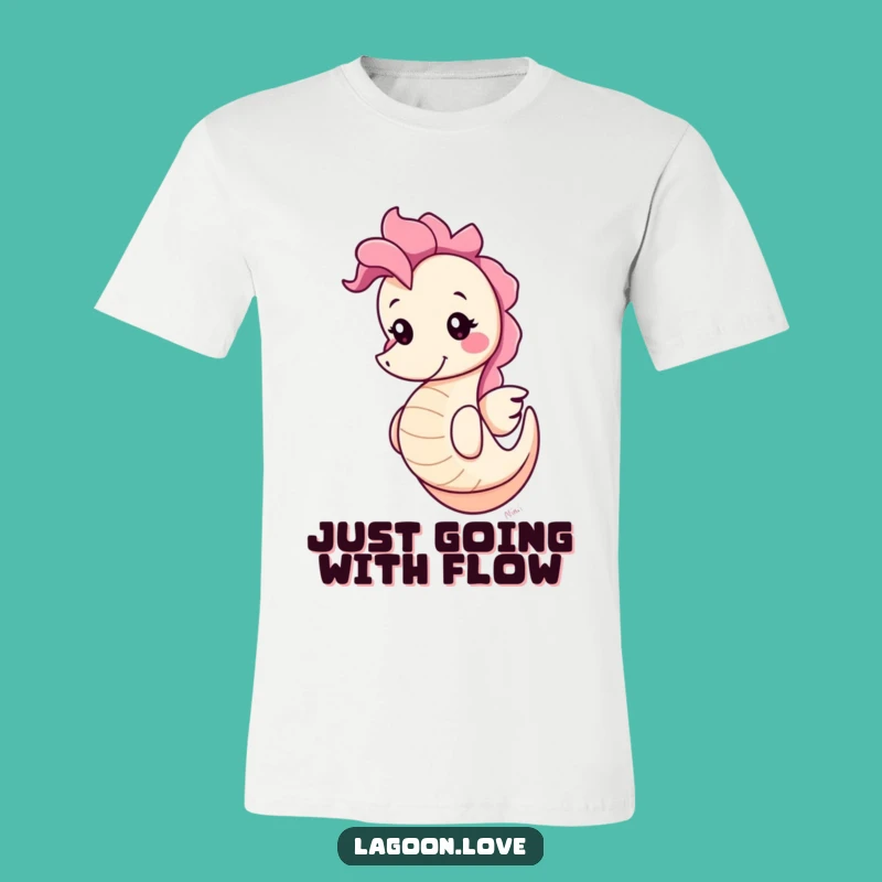 Funny Seahorse T-Shirt: Bob Through Life with Cartoon Charm