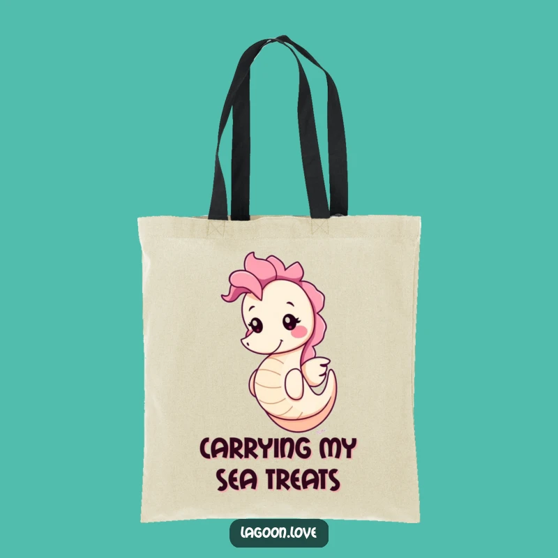 Funny Seahorse Tote Bag: Carry Your Cheer and Essentials