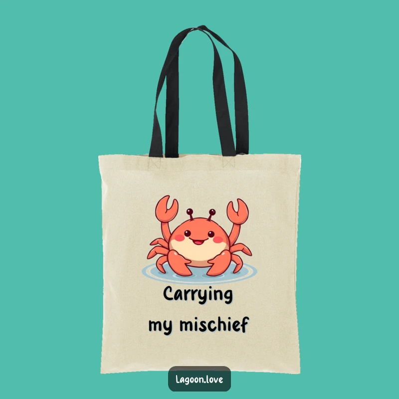 Funny Crab Tote Bag: Carry Your Mischief and Essentials