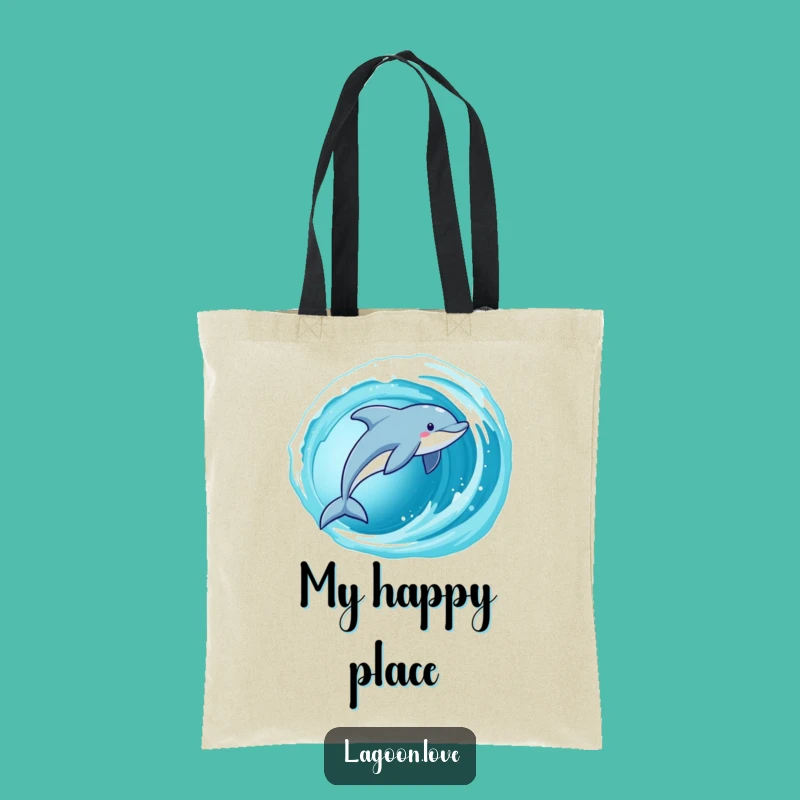 Funny Dolphin Tote Bag: Ocean Companion, Stylish and Hilarious Gift